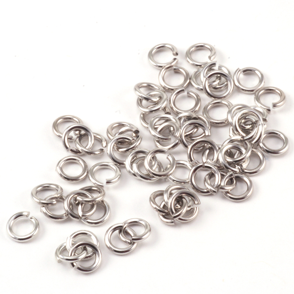 Jump Rings Rhodium Finish 3mm I.D. 18 Gauge Jump Rings, 5gm pack